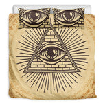 Illuminati Eye Print Duvet Cover Bedding Set