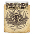 Illuminati Eye Print Duvet Cover Bedding Set