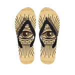 Illuminati Eye Print Flip Flops