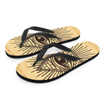 Illuminati Eye Print Flip Flops