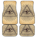 Illuminati Eye Print Front and Back Car Floor Mats