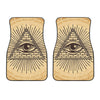 Illuminati Eye Print Front Car Floor Mats