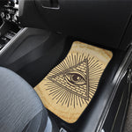 Illuminati Eye Print Front Car Floor Mats