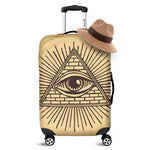 Illuminati Eye Print Luggage Cover