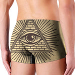 Illuminati Eye Print Men's Boxer Briefs