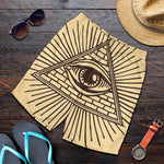 Illuminati Eye Print Men's Shorts