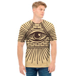 Illuminati Eye Print Men's T-Shirt