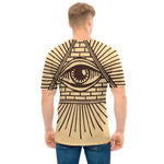 Illuminati Eye Print Men's T-Shirt
