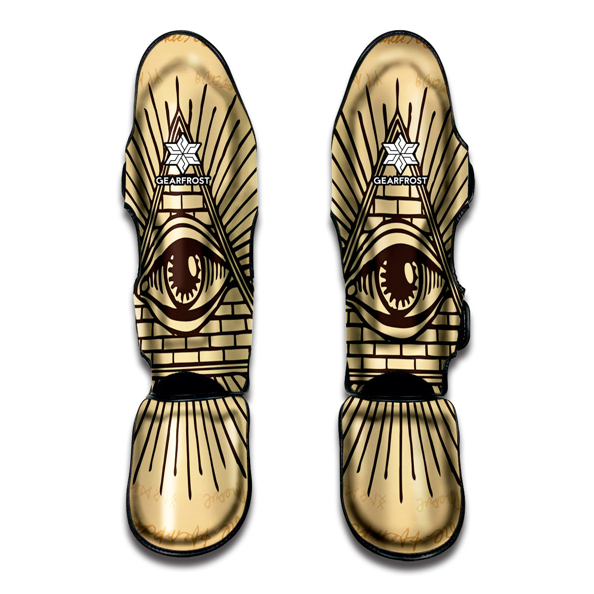 Illuminati Eye Print Muay Thai Shin Guard