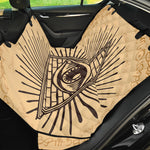 Illuminati Eye Print Pet Car Back Seat Cover