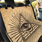 Illuminati Eye Print Pet Car Back Seat Cover