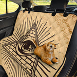 Illuminati Eye Print Pet Car Back Seat Cover