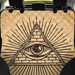 Illuminati Eye Print Pet Car Back Seat Cover