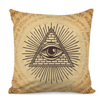 Illuminati Eye Print Pillow Cover
