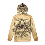 Illuminati Eye Print Pullover Hoodie