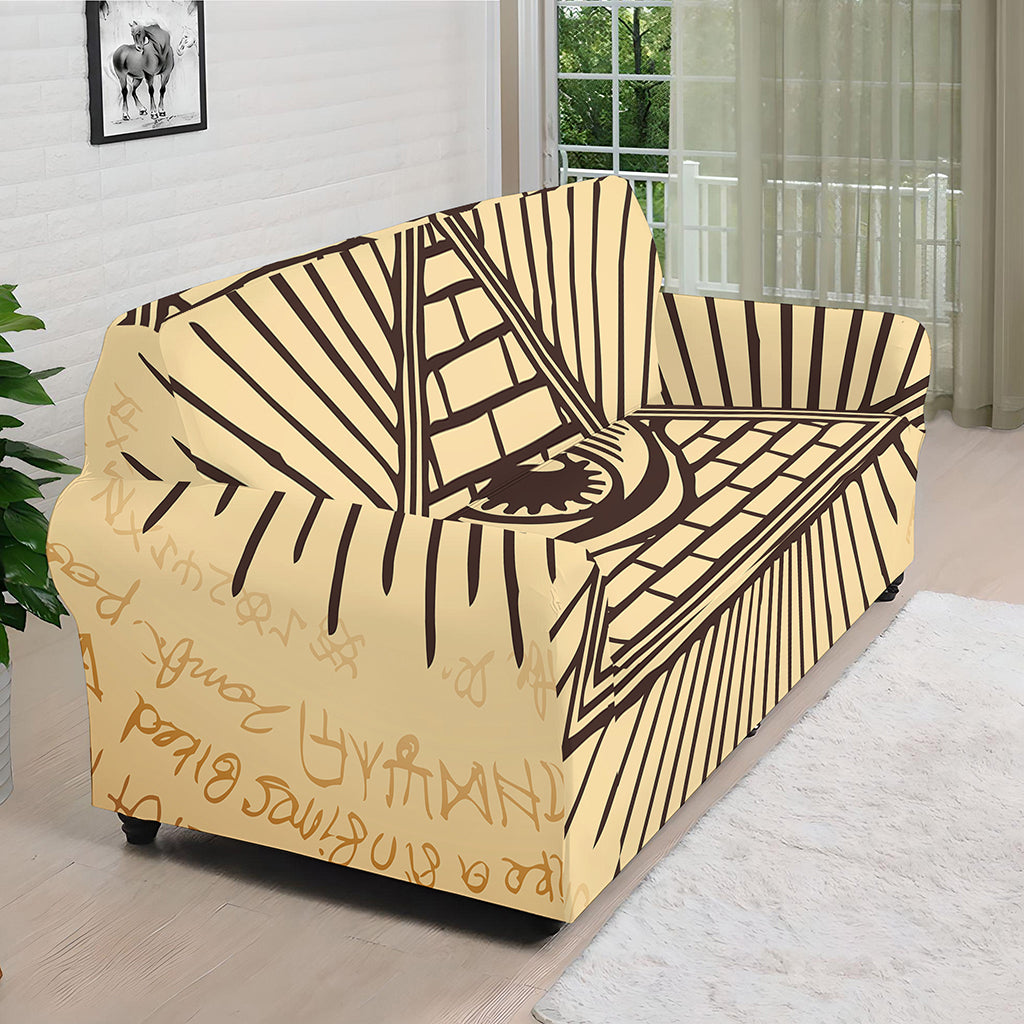 Illuminati Eye Print Sofa Cover