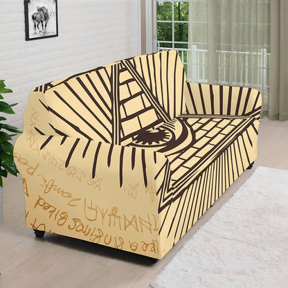 Illuminati Eye Print Sofa Cover