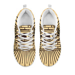 Illuminati Eye Print White Sneakers