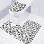 Illuminati Pattern Print 3 Piece Bath Mat Set