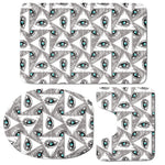 Illuminati Pattern Print 3 Piece Bath Mat Set
