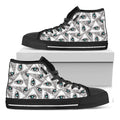 Illuminati Pattern Print Black High Top Sneakers