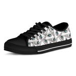 Illuminati Pattern Print Black Low Top Shoes