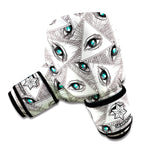 Illuminati Pattern Print Boxing Gloves