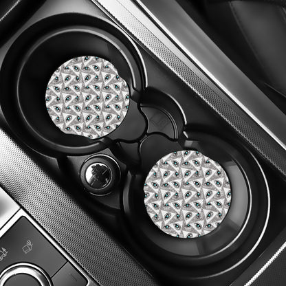 Illuminati Pattern Print Car Coasters