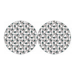 Illuminati Pattern Print Car Coasters