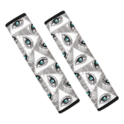Illuminati Pattern Print Car Seat Belt Covers