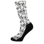 Illuminati Pattern Print Crew Socks