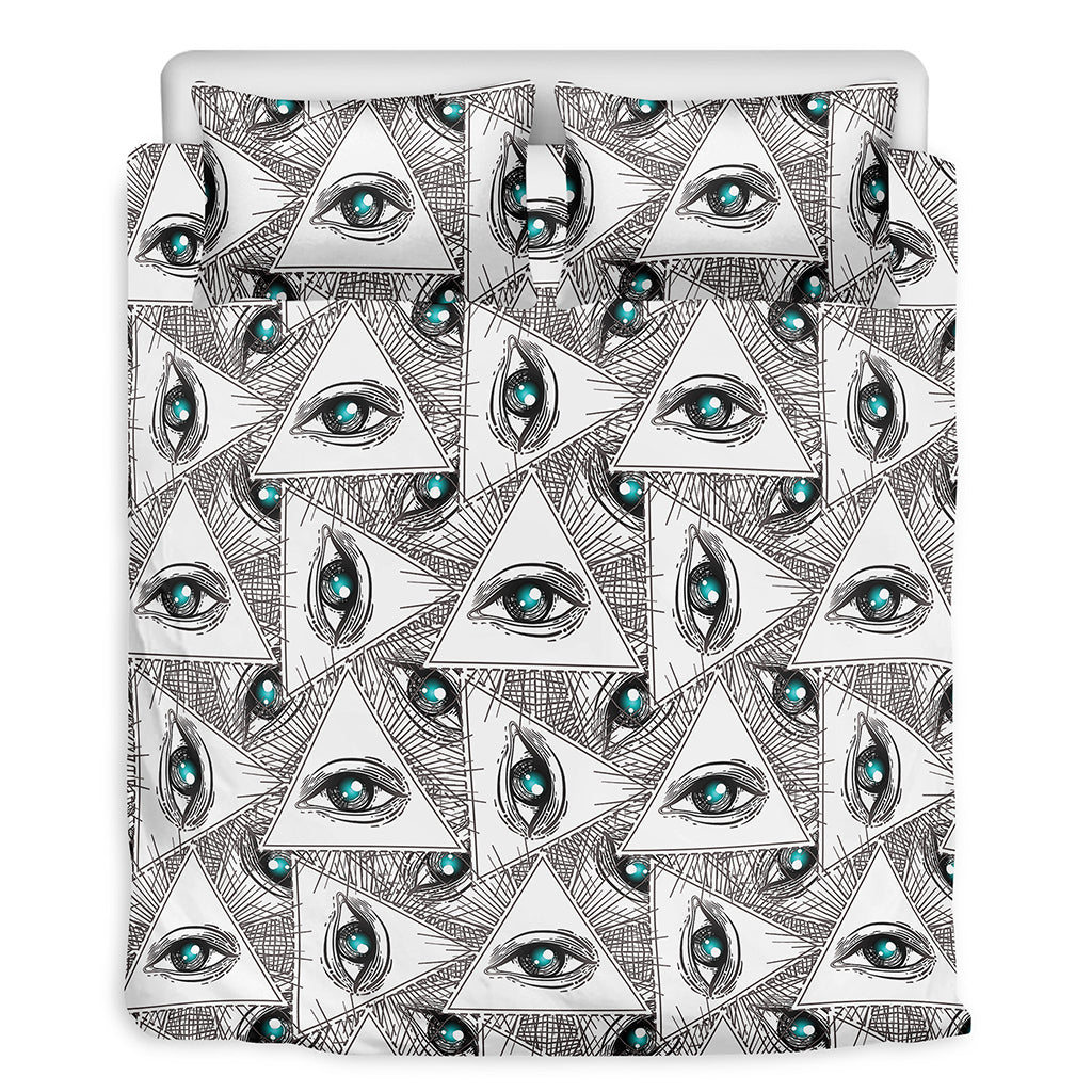 Illuminati Pattern Print Duvet Cover Bedding Set