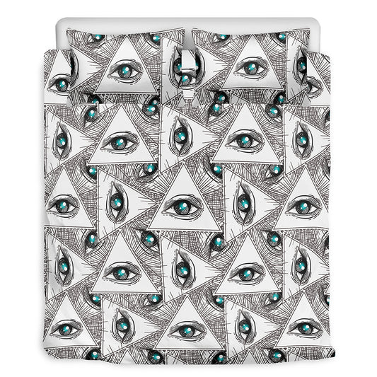 Illuminati Pattern Print Duvet Cover Bedding Set