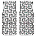 Illuminati Pattern Print Front and Back Car Floor Mats