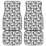 Illuminati Pattern Print Front and Back Car Floor Mats