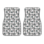 Illuminati Pattern Print Front Car Floor Mats