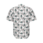 Illuminati Pattern Print Men's Baseball Jersey