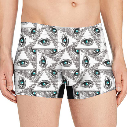 Illuminati Pattern Print Men's Boxer Briefs