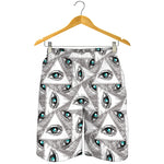 Illuminati Pattern Print Men's Shorts