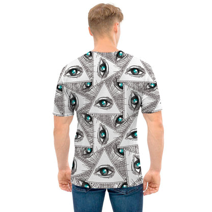 Illuminati Pattern Print Men's T-Shirt