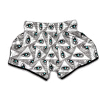 Illuminati Pattern Print Muay Thai Boxing Shorts