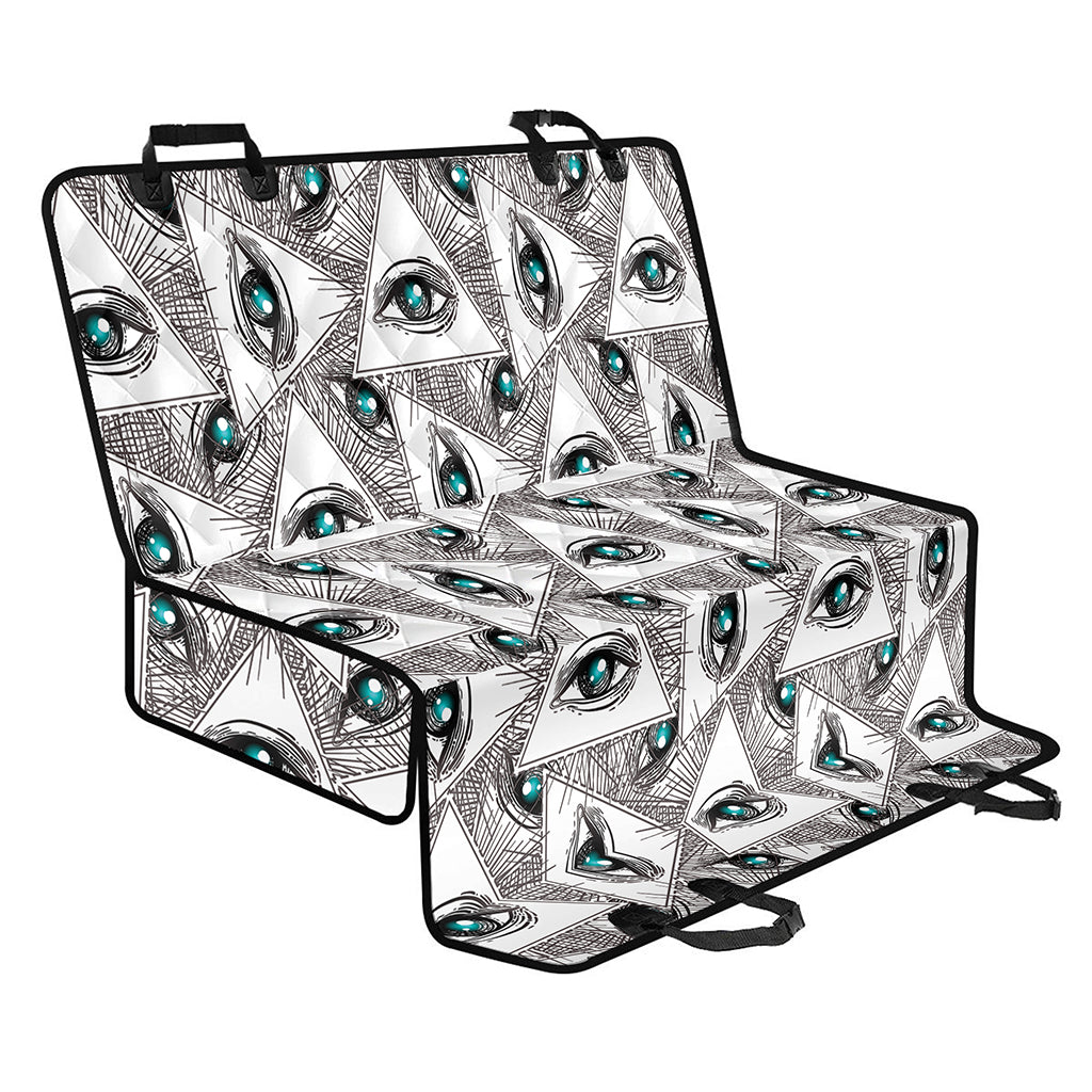Illuminati Pattern Print Pet Car Back Seat Cover