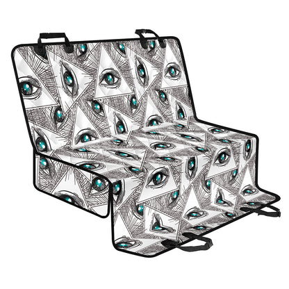 Illuminati Pattern Print Pet Car Back Seat Cover