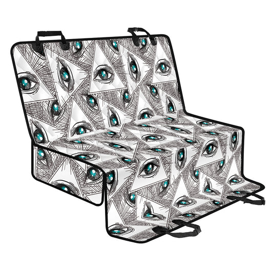 Illuminati Pattern Print Pet Car Back Seat Cover