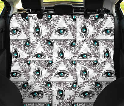 Illuminati Pattern Print Pet Car Back Seat Cover