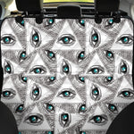 Illuminati Pattern Print Pet Car Back Seat Cover
