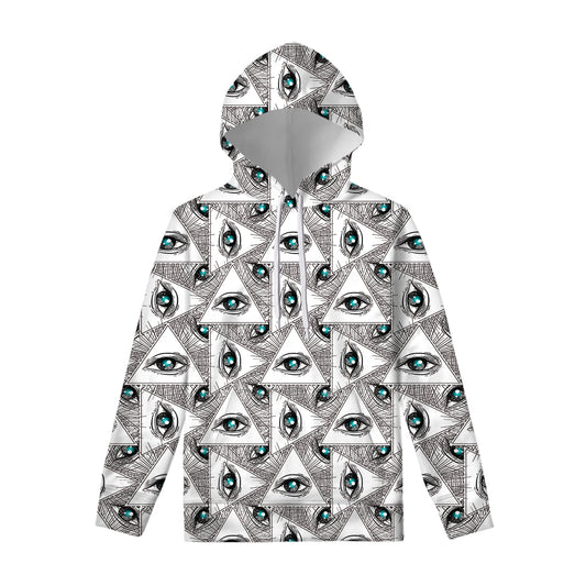 Illuminati Pattern Print Pullover Hoodie