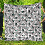 Illuminati Pattern Print Quilt