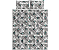 Illuminati Pattern Print Quilt Bed Set