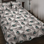 Illuminati Pattern Print Quilt Bed Set